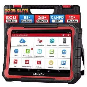 Launch X431 Pro Elite Full System OBD2 Scanner With CAN-FD DOIP FCA AutoAuth Car Diagnostic Tool 32 Resets Service