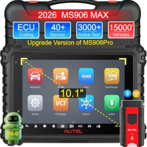 Autel MaxiSys MS906MAX Top Scan Tool Diagnostic Tool ECU Coding 3000+ Active Test 40+ Service All System Diagnosis Scanner Tool