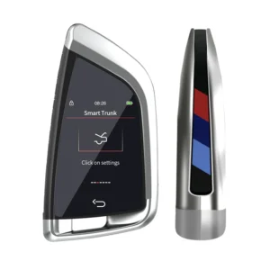 LCD Smart Vehicle Key Multi-Language Mechanical Spare Entry Lock Unlock with Mobile Phone App Function CF568