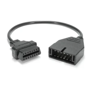 OBD 12 Pin to 16 Pin Diagnostic Adapter Cable for GM Plastic Code Reader