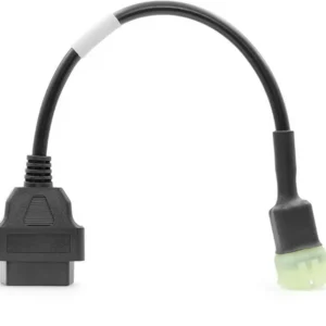Motorcycle Diagnostic Cable 4-Pin to 16-Pin OBD1 to OBD2 Adapter Made of Plastic Code Reader for HONDA