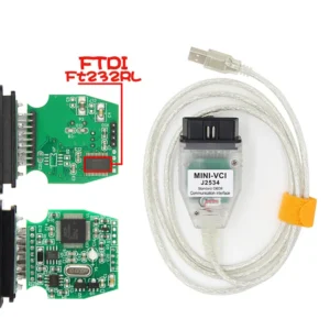 FT232RL Mini VCI J2534 V14.30.023 IC Electric Code Reader Diagnostic Tools for Japanese Toyota Car